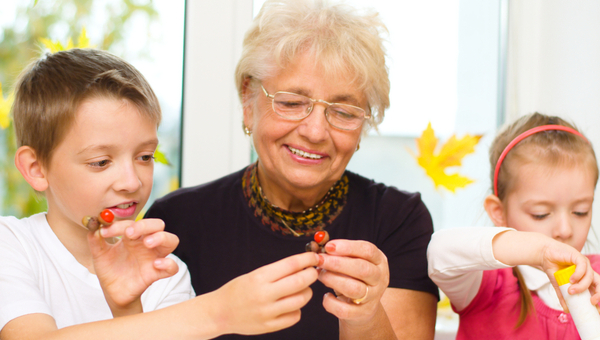 Grandparents with grandchildren